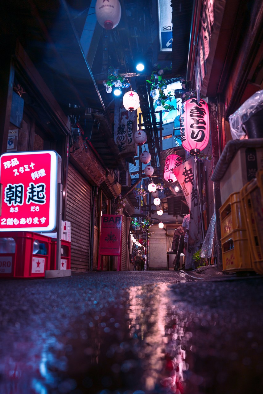 Shinjuku alley at night — Tokyo street photography