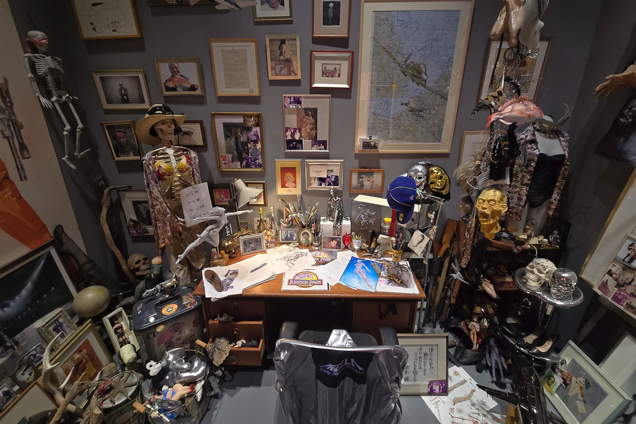 Sorayama studio recreation — Creative Museum Tokyo retrospective 2026
