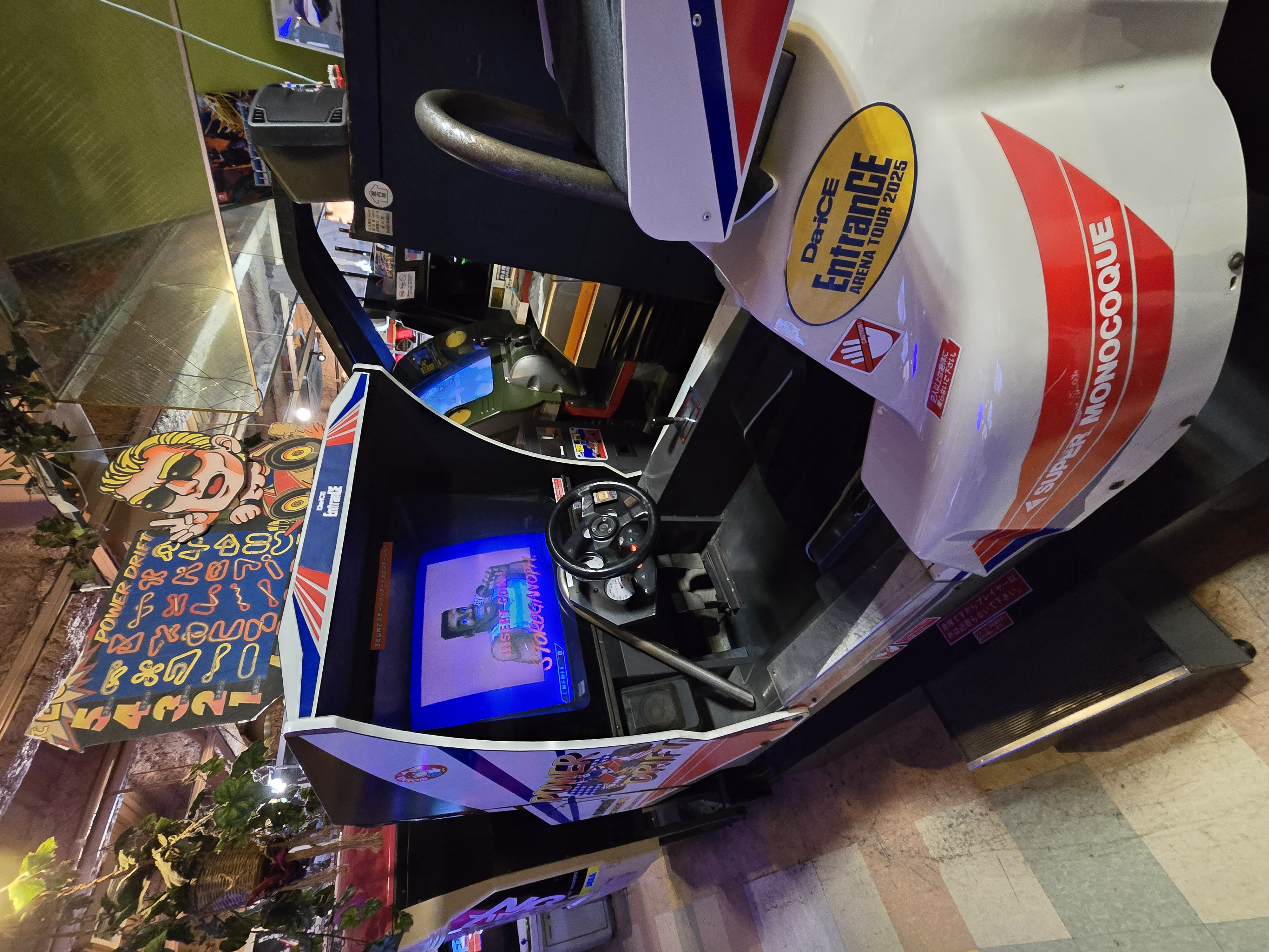 F1 monocoque racing simulator cockpit cabinet at Mikado Takadanobaba